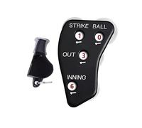 wisoolkic Compagno essenziale per arbitri Indicatore durevole a 4 ruote per precisione di gioco Attrezzatura per arbitri Baseball Outs Innings Balls Indicatore facile da usare Strike Softball