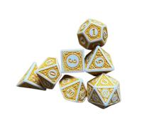 wisoolkic Dadi poliedrici realizzati in acrilico Durevole Gioco di ruolo Dadi Set Insegnamento della matematica Gioco di ruolo in acrilico Oggetti scena Giochi da tavolo Set poliedrici Assortimento
