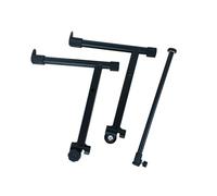 wisoolkic Durevole e affidabile Supporto per tastiera regolabile Installazione facile Supporto per pianoforte Larghezza regolabile in metallo Facile da installare