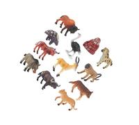 wisoolkic Giocattoli con statuette di animali realistici per bambini, modelli educativi, appassionati e amanti, set da gioco con statuette di animali realistici, decorazioni