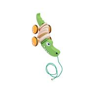 wisoolkic Giocattoli da tirare e da camminare, regalo di compleanno, giocattolo spingere e tirare per 1, 2, 3, 4 , anatra , Coccodrillo