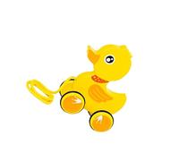 wisoolkic Giocattoli da tirare e da camminare, regalo di compleanno, giocattolo spingere e tirare per 1, 2, 3, 4 , anatra , Anatra