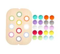 wisoolkic Gioco da tavolo per l'addestramento al gioco di ordinamento delle forme dei colori per bambini di 3 4 5, 1 set colori