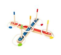 wisoolkic Gioco di Lancio dell'anello per Bambini, Giocattolo Sportivo interattivo per Interni ed Esterni, Gioco di Lancio in Legno, attività per Famiglie in Giardino, di