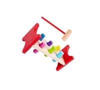wisoolkic Martello di legno giocattolo per bambini, stimola il gioco interattivo creativo e supporta lo sviluppo dei bambini nelle capacità motorie fini. Martello di legno per pali. , Rettangolo