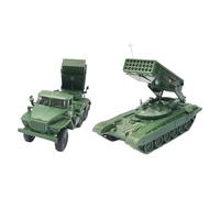 wisoolkic Modello di carro armato da assemblare, puzzle fai da te, simulazione di veicoli, giocattoli per carri armati, set modelli non assemblati, regalo per ragazzi e bambini, collezione veicoli