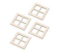 wisoolkic Ornamenti in legno in miniatura Per scala 1:12 per migliorare l'atmosfera spazi miniatura, modelli di case. Legno per la decorazione , modelli di finestre ,