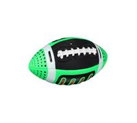 wisoolkic Pallone da rugby per bambini, regalo, pallone da calcio portatile, sport, interno ed esterno, taglia 3, rugby rosso , Verde , 11x22 cm