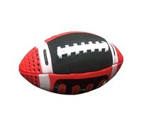 wisoolkic Pallone da rugby per bambini, regalo, pallone da calcio portatile, sport, interno ed esterno, taglia 3, rugby rosso , Rosso , 11x22 cm