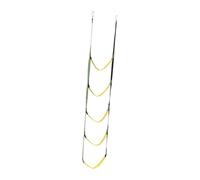 wisoolkic Per Scala di corda per barca in resina, Per scala di corda per gommoni, motoscafi, canoa, 133 cm x 32 cm