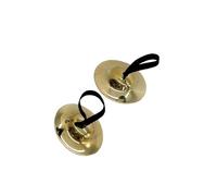 wisoolkic Piatti da dito, piatti da mano, crash per bambini, batteria, esperienza di apprendimento con mini dito in rame, in rame per bambini, 5.2 centimetri