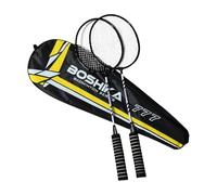 wisoolkic Set di 2 Racchette da Badminton per Atleti, Allenamento e Competizione, per Spiaggia, all'aperto,