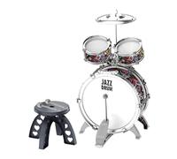 wisoolkic Strumento musicale per batteria per bambini, set di percussioni jazz per bambini, giocattoli educativi per migliorare le abilità musicali, tamburo jazz per con set di tamburi Tom, strumento