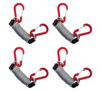 wisoolkic Supporto per Canna da Pesca in Filo d'Acciaio Supporto per Canna da Pesca Cordino di Trasporto Cavo di Sicurezza Arrotolato per Esterno Cavo di Sicurezza per palo di