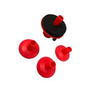 wisoolkic Supporto per hi-hat, set di piatti, batteria, accessori per percussioni, manicotti per piatti, rosso