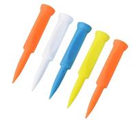 wisoolkic Supporto per Tee da Golf, Tappetino per Tee da Golf Interno, ausilio per l'allenamento, Confezione contenente 5 Porta Palline riutilizzabili, Allenamento, colorato, 10 Millimetri