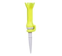 wisoolkic Tee da Golf Professionale a 4 Punte con Parte Superiore ad Artiglio in plastica, 3'' di Lunghezza, ausilio per l'allenamento del Golf, Bianco, Giallo, 76x16mm
