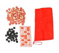 wisoolkic Tessere trasparenti del bingo Numeri facili da leggere Coinvolgente gioco del bingo vintage Riunioni di famiglia e intrattenimento di gruppo Artigianato artistico fai-da-te Giochi nozze