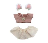 wisoolkic Vestiti per bambole di peluche, costume per bambole in cotone per da 20 cm con vestiti per carini e comodi per il tempo libero, che consentono di cambiare facilmente i della