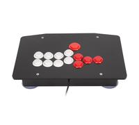 Wisoqu Fight Stick, Bastone da combattimento universale con porta USB 2.0, 5 tasti direzionali, 8 pulsanti grandi funzioni, joystick da combattimento per PC, STEAM, Android