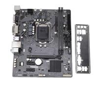 Wisoqu H410M S2 M ATX Scheda madre del computer, per processore CPU LGA 1200 di decima generazione, 2 slot DIMM DDR4 Supporto 2933 2666 2400 2133MHz, con uscita VGA DVI