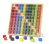 Wisplye Tabellina Gioco di Moltiplicazione per Bambini, Tavola di Calcolo in Legno 1x1 Impara a calcolare Le Tabelline Giocattoli di Matematica Educativo Regali per Bambini dai 3 Anni