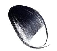 Wispy Bangs - Fermaglio per capelli veri, clip per capelli veri, copre i capelli più sottili, per la vita quotidiana, sorelle, moglie, extension per capelli