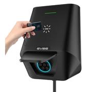 WISSENERGY Wallbox 7kw per Veicoli elettrici con RFID, monofase 32A | 24A | 16A con sbocco Tipo 2, terminale di Ricarica per Veicoli elettrici con Standard Europei IEC 62196-2 per BEV PHEV