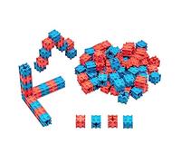 WISSNER® aktiv lernen - 100 cubi (2x2x2cm) da attaccare rosso/blu - RE-Wood®