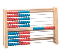 WISSNER® Aktiv lernen - Abaco 100 Numero Spazio Rosso/Blu - RE-Wood®