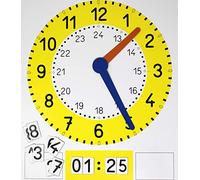 WISSNER® aktiv lernen - Orologio lavagna magnetica (44 x 32 cm)