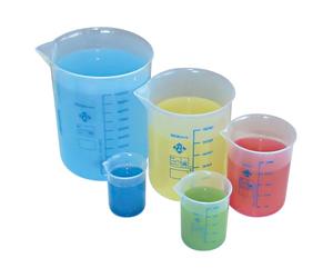 WISSNER® aktiv lernen - Set di 11 bicchieri con scala blu - RE-Plastic®