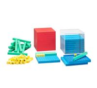WISSNER- Continuo Active Learning Base Ten Set nella Gamma numerica di 1000, RE-Plastic°, in Scatola di Cartone con Guida, Multicolore, M, Wissner039598.000