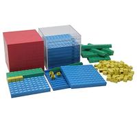 WISSNER- Continuo Active Learning Base Ten Set nella Gamma numerica di 1000, RE-Plastic°, in Scatola di Cartone con Guida, Multicolore, M, Wissner039598.000