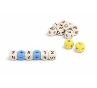 WISSNER® Dadi gemelli, 16 dadi di calcolo numeri, gioco educativo, materiale di calcolo matematico per la scuola, per esercitare l'aggiunta e la sottrazione