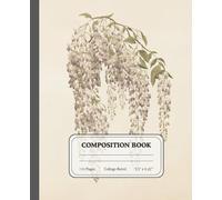Wisteria Vines Composition Notebook | Soft Pastel College Ruled Floral Writing Journal: A gentle stationary for dreamy thoughts, study notes, and creative ideas