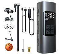 Wistrue 6000mAh Mini Compressore Aria Portatile 150PSI Gonfiatore Elettrico con Batteria Ricaricabile, Schermo LCD Digitale, Pompa per Bicicletta, Auto, Moto, monopattino, Palloni