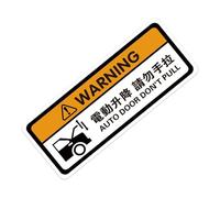 Wisylizv Adesivi per auto per porte | Car Tailgate Warning Supplies | Trunk Door Caution Stickers | for Fleet Managers Garage Drivers Road Trips Daily Commute Highway Driving Weekend Outings
