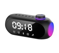 Wisylizv Allarme Clock | Wireless Digital Alarm Night Light | Digital Clock with Speaker | for Home Bedroom Office Living Room Dormitory Hotel Study