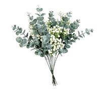 Wisylizv Artificial Eucalyptus Leaves | Faux Eucalyptus Leaves | Fake Greenery Branches | For Home Decoration Floral Bouquets Arrangement Spring Easter Farmhouse