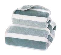 Wisylizv Bath Sheet Set - Stripe Towel Set Highly Absorbent Wide Striped Towel | Soft Bath TowelFace Washing Bathroom Accessories for Bathroom, Pool, Gym Shower