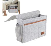 Wisylizv Bed Pocket Organizer - Multi Pocket Bedside Organizer | Recliner Couch Storage Bag | for Remote Controls Book Tablet Mobile Phones Water Cup Hand Cream Bedroom
