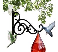 Wisylizv Bird Feeder Hangers - Strong Load Bearing Bracket | Window Bird Feeder Hanger | For Water Drinker Dispenser Gage Chimes Plants Balcony Patio Deck Railing Fence Window