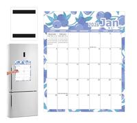 Wisylizv Calendario per | Calendario 12 2026 | Organizzatore magnetico a prova di macchie per conto alla rovescia e registrazione, per cucina, ufficio, scuola, casa e lista della spesa