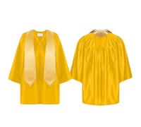 Wisylizv Cappello e abito da laurea per la scuola materna | Costume congratulazioni diplomato | Costume da apparat per laurea - per festa di fine anno, cerimonia, rappresentanza scolastica e, 36 Metri