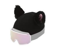 Wisylizv Casco Da Sci con Orecchie Di Gatto - Peluche Lavabile per Casco Da Snowboard | Decorazione Morbida Diffusa per Câsco Sportivo Invernale per Bambini E Adulti | Seta E Flanella