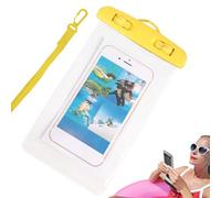 Wisylizv Custodia impermeabile per telefono - borsa portatile impermeabile per il bagno - tasca trasparente touch con cordino per nuoto rafting barca subacquea kayak pesca