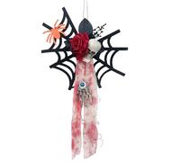 Wisylizv Decorazioni per Ragni - Decorazioni per la casa infestata con Teschio, per Halloween Spaventosi e realistici per Decorazione della Parete della Finestra, Porta Interna e Festival di