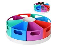 Wisylizv Desk Pencil Holder Organizer - Compartment Multifunctional Large Capacity Colorful Organizer | Marker and Pencil Organization, Stationary Desk Holder For Workplace Table Home