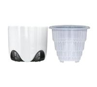 Wisylizv Doppio strato Orchid Planter | Dendrobium Decorative Double Layer Container | Doppio Isolamento and Moisturizing Design Planting Tool for Balcony, Window Sill, Desktop